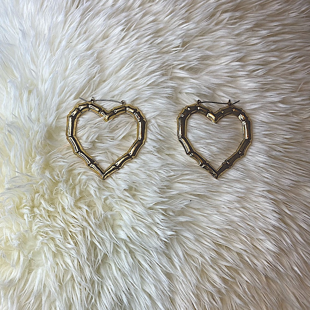 Heart shaped hoops & regular shaped hoops ✨